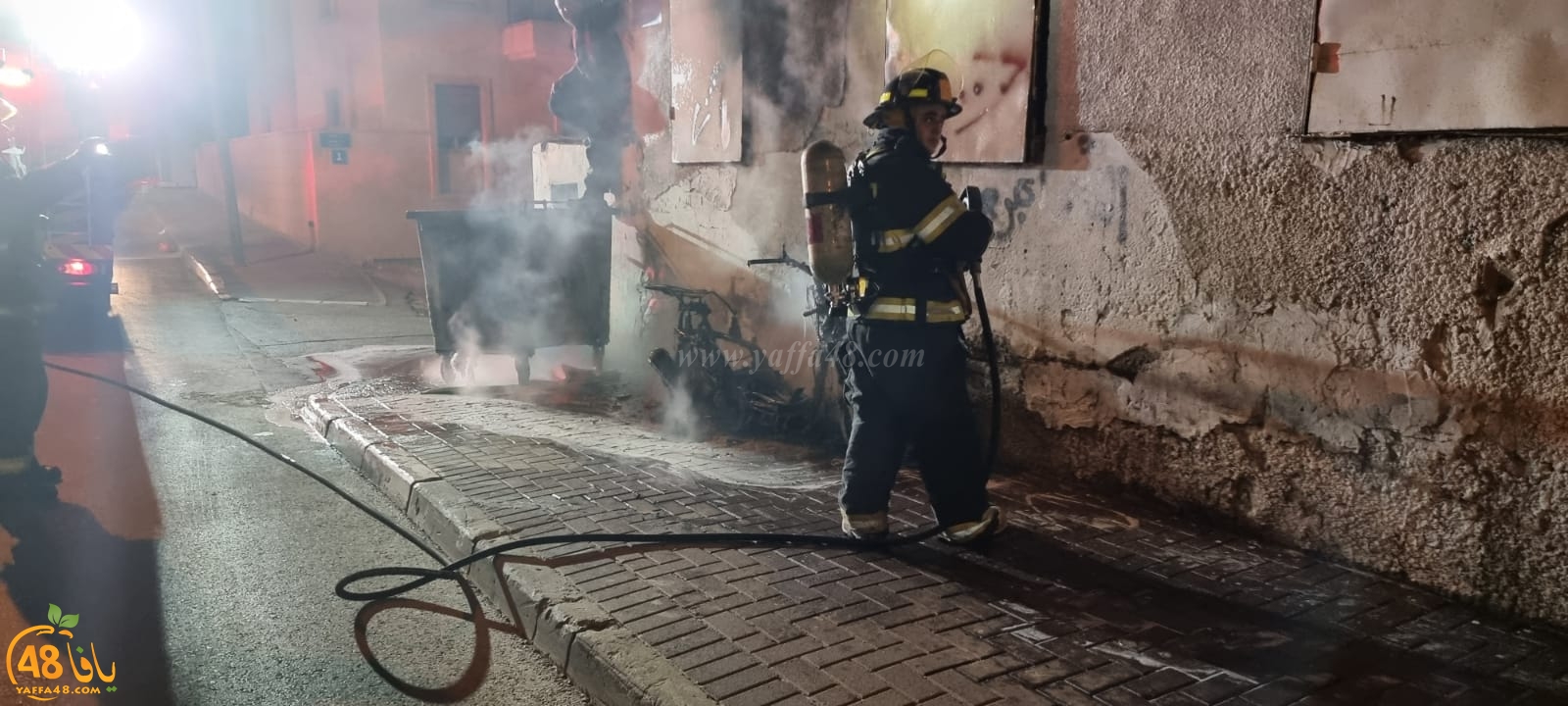  يافا: احتراق دراجة نارية بحي العجمي والاطفائية تهرع للمكان